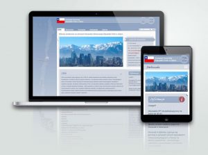 Projekt strony internetowej CMS Konsulatu Honorowego Republiki Chile w Gdyni.