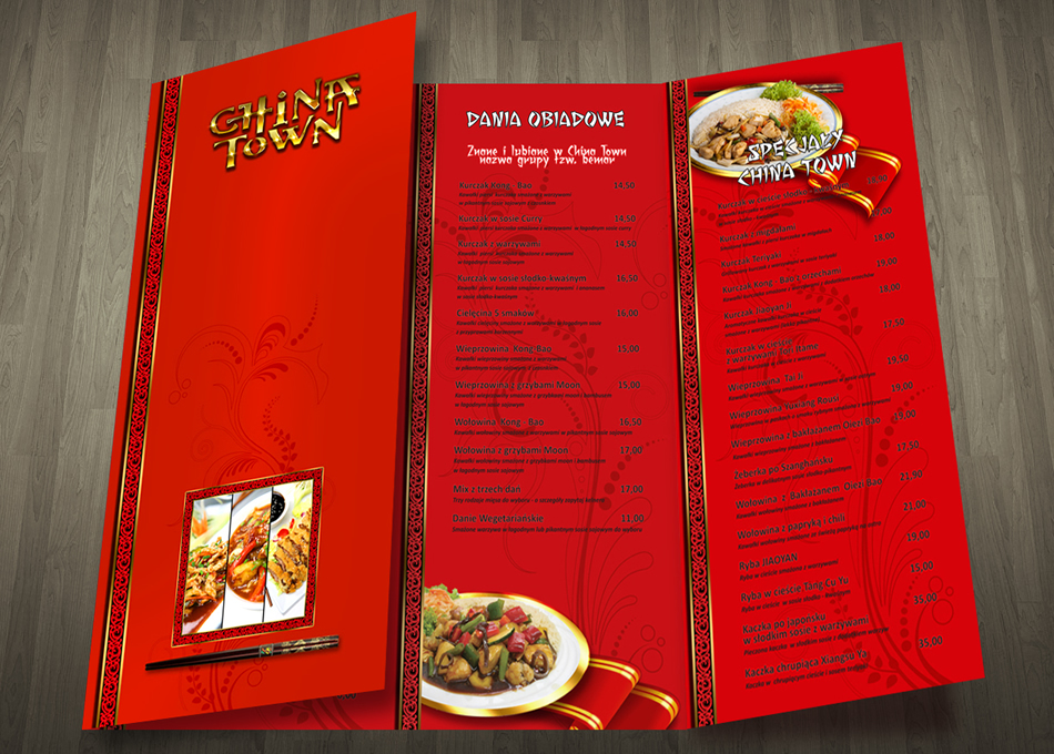 Projektowanie kart menu
