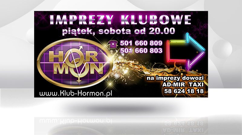 Projekt baneru klubu Hormon z Gdyni