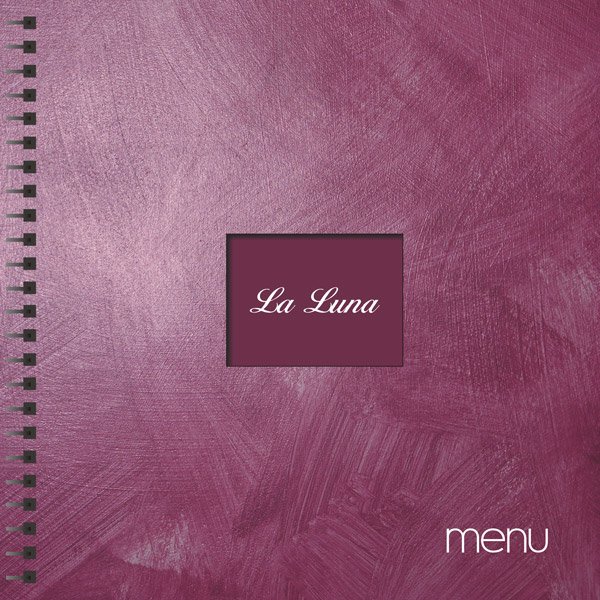 Karta menu restauracji "La Luna" z Gdyni.