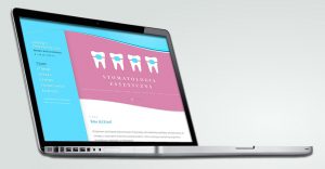 Klasyczna strona internetowa gabinetu dentystycznego z Gdyni.